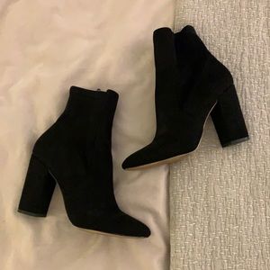 Black Aldo Heeled Booties